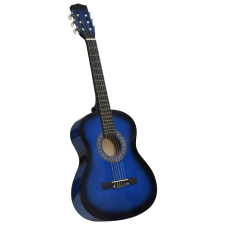 vidaXL kék klasszikus gitár kezdőknek és gyerekeknek 3/4 36" gitár és basszusgitár
