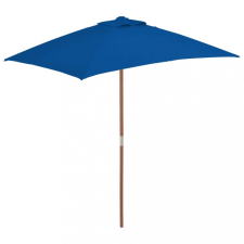 vidaXL Kék kültéri napernyő farúddal 150 x 200 cm kerti bútor