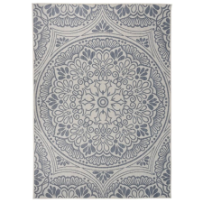 vidaXL kék mintás lapos szövésű kültéri szőnyeg 120 x 170 cm lakástextília