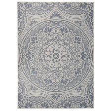 vidaXL kék mintás lapos szövésű kültéri szőnyeg 200 x 280 cm lakástextília