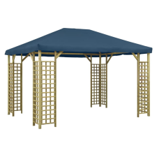 vidaXL kék pavilon 4 x 3 m kerti bútor