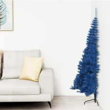 vidaXL kék PVC fél műkarácsonyfa állvánnyal 150 cm műfenyő