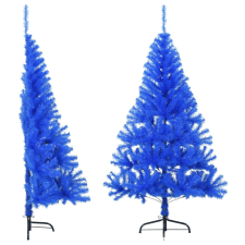 vidaXL Kék PVC fél műkarácsonyfa állvánnyal 150 cm műfenyő