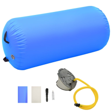vidaXL kék PVC felfújható tornahenger pumpával 120 x 75 cm jóga felszerelés