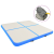 vidaXL Kék PVC felfújható tornamatrac pumpával 200 x 200 x 15 cm