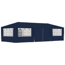 vidaXL Kék rendezvénysátor oldalfalakkal 4 x 9 m 90 g/m² kerti bútor