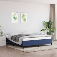 vidaXL Kék szövet ágykeret 160x200 cm ágy és ágykellék