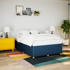 vidaXL kék szövet ágykeret matrac nélkül 140 x 190 cm ágy és ágykellék