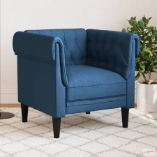 vidaXL Kék szövet Chesterfield kanapé bútor