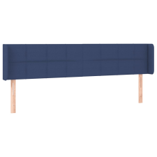 vidaXL kék szövet fejtámla 203x16x78/88 cm (3118796) ágy és ágykellék