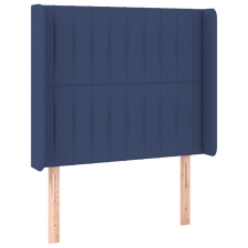 vidaXL kék szövet fejtámla szárnyakkal 103x16x118/128 cm (3119814) ágy és ágykellék
