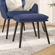 vidaXL kék szövet lábzsámoly 45 x 29,5 x 39 cm bútor