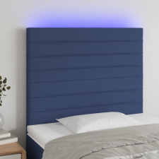 vidaXL kék szövet LED-es fejtámla 100x5x118/128 cm ágy és ágykellék