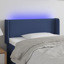 vidaXL kék szövet LED-es fejtámla 103 x 16 x 78/88 cm ágy és ágykellék
