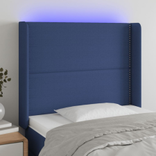 vidaXL kék szövet LED-es fejtámla 103x16x118/128 cm ágy és ágykellék