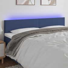 vidaXL kék szövet LED-es fejtámla 180x5x78/88 cm ágy és ágykellék