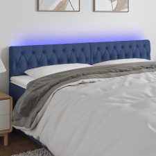 vidaXL kék szövet LED-es fejtámla 180x7x78/88 cm ágy és ágykellék