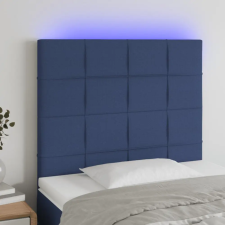 vidaXL kék szövet LED-es fejtámla 80x5x118/128 cm ágy és ágykellék