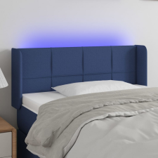 vidaXL kék szövet LED-es fejtámla 83 x 16 x 78/88 cm ágy és ágykellék