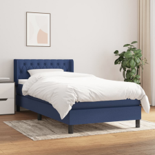 vidaXL kék szövet rugós ágy matraccal 100 x 200 cm ágy és ágykellék