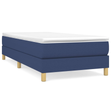 vidaXL kék szövet rugós ágy matraccal 100 x 200 cm (3144157) - Ágyak és ágykeretek ágy és ágykellék