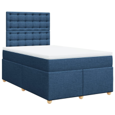 vidaXL kék szövet rugós ágy matraccal 120 x 200 cm (3291267) ágy és ágykellék