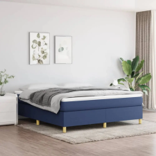 vidaXL kék szövet rugós ágy matraccal 180 x 200 cm ágy és ágykellék