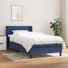 vidaXL kék szövet rugós ágy matraccal 80 x 200 cm ágy és ágykellék