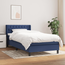 vidaXL kék szövet rugós ágy matraccal 80 x 200 cm ágy és ágykellék