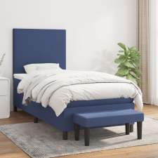 vidaXL kék szövet rugós ágy matraccal 80 x 200 cm ágy és ágykellék