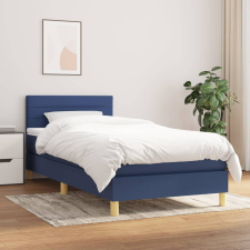 vidaXL kék szövet rugós ágy matraccal 80 x 200 cm ágy és ágykellék