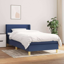 vidaXL kék szövet rugós ágy matraccal 80 x 200 cm ágy és ágykellék