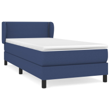 vidaXL kék szövet rugós ágy matraccal 80 x 200 cm (3126123) ágy és ágykellék