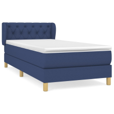 vidaXL kék szövet rugós ágy matraccal 80 x 200 cm (3127003) ágy és ágykellék