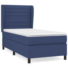 vidaXL kék szövet rugós ágy matraccal 80 x 200 cm (3128003) ágy és ágykellék