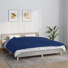 vidaXL kék szövet súlyozott takaró 155 x 220 cm 11 kg lakástextília