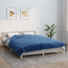 vidaXL kék szövet súlyozott takaró 220 x 230 cm 11 kg lakástextília
