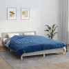 vidaXL kék szövet súlyozott takaró 220 x 235 cm 11 kg