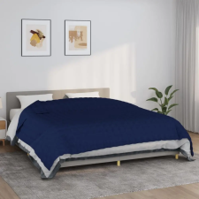vidaXL kék szövet súlyozott takaró 220 x 260 cm 15 kg lakástextília