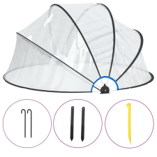 vidaXL kerek PVC medencekupola 315 x 158 cm (93812) medence kiegészítő