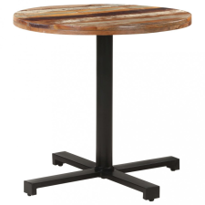vidaXL Kerek tömör újrahasznosított fa bisztróasztal Ø80 x 75 cm bútor