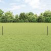 vidaXL Kerítés Posztok 11 db U-csatorna Szürke 40 cm Acél,  Hatszögű Kerítés Szürke 0,4x50 m Acél