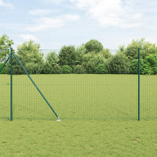 vidaXL Kerítések posztokkal 7 db Ø32 mm 180 cm Horganyzott acél kerti bútor