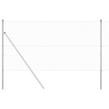 vidaXL Kerítésoszlop Szett 2 db Galvanizált Acél 10 x 1 m Tartós (3351574) építőanyag