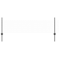 vidaXL Kerítésoszlopok 11 db U-alakú Szürke 60 cm Acél (3336920) építőanyag