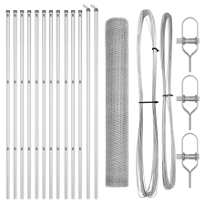 vidaXL Kerítésszett 2 db Horganyzott acél 25 x 1.2 m (3352959) építőanyag