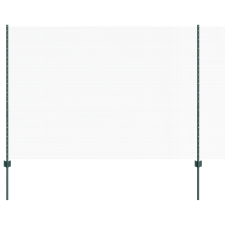 vidaXL Kerítéstartó Oszlopok 5 db U-csatornás Zöld 160 cm Acél (3336698) építőanyag