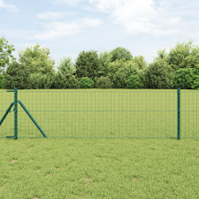 vidaXL Kerítoszlopok 2 pcs Zöld 70 cm Porszórt Acél kerti bútor