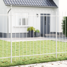 vidaXL Kert Kerítés Lángsíp Sípő 11,9x1,5 m Acél építőanyag