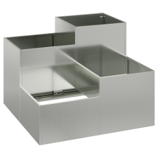 vidaXL Kertész 80x80x60 cm Horganyzott Acél (865860) kerti tárolás